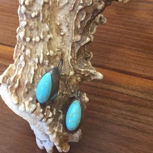 Southwestern turquoise sterling silver earrings